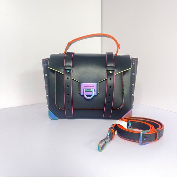 Michael Kors Medium Contrast Manhattan Neon Trim - Picture 2 of 10